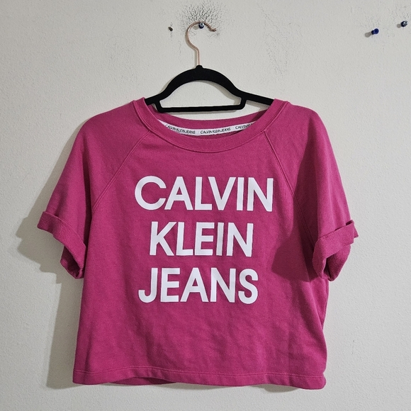 Calvin Klein Crop Sweatshirt - Picture 1 of 4